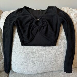 Audrey 3+1 Cropped Long Sleeve - Boutique